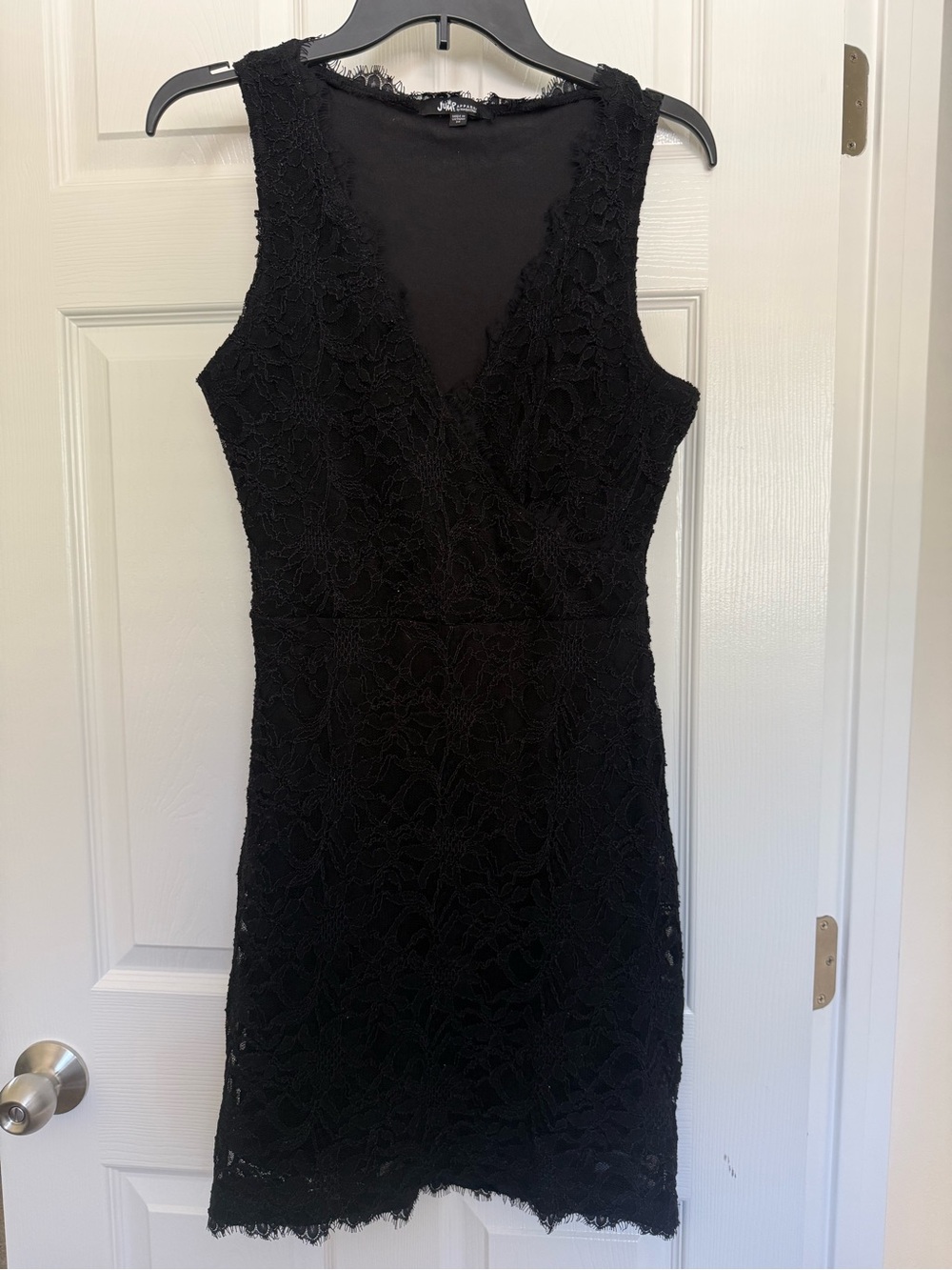 Jump Black Lace V-Neck Mini Dress